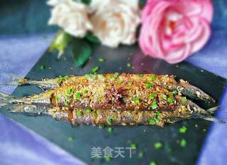 Fried and Braised Saury recipe