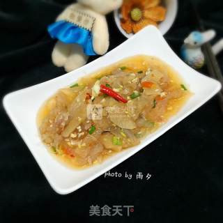 Jellyfish with Sauce and Radish recipe