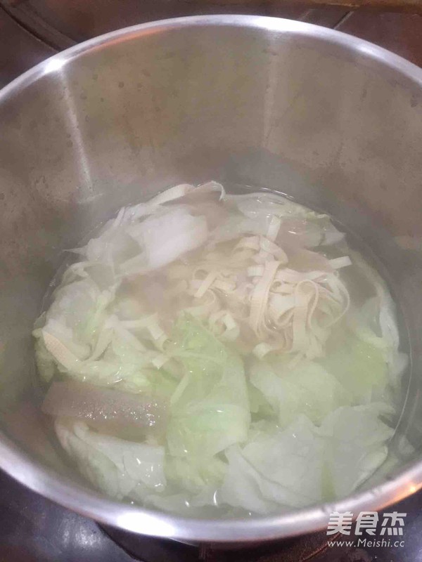 Cabbage Tofu Soup recipe