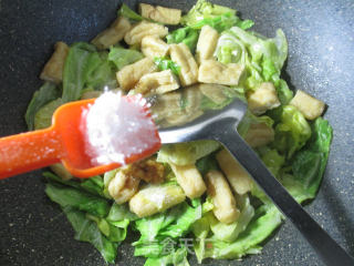 Stir-fried Beef Cabbage with Soy Bean Strips recipe