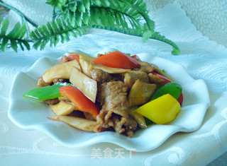 [quick Dishes for Office Workers] Fried Pork with Eryngii Mushrooms recipe