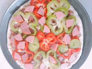 Bacon Ham Pizza recipe