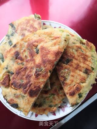 Leftover Steamed Buns Turned into Tortillas with Less Oil and Green Onion recipe