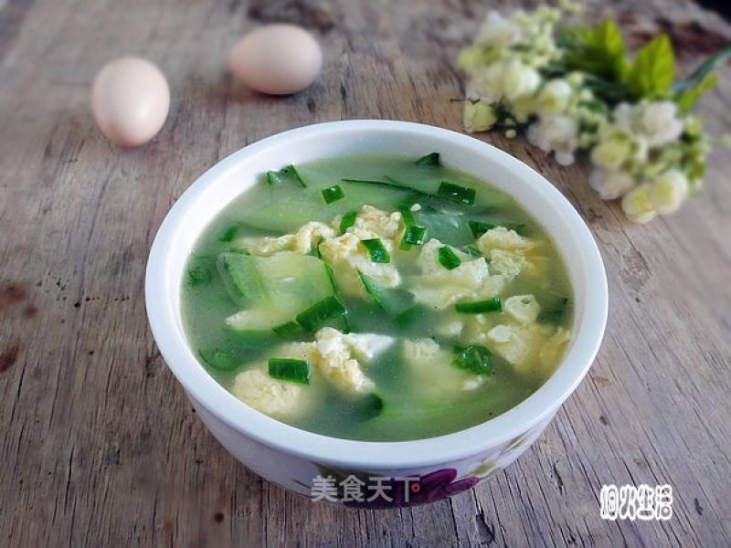 Cucumber and Egg Soup recipe