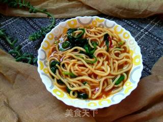 Lazy Red Oil Noodle Soup recipe
