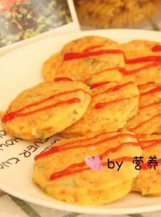 Whitebait Loofah Yam Cake Nutritionist Xiaocai Mother recipe