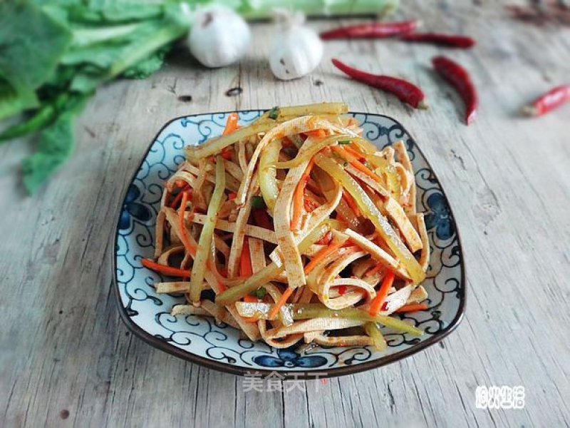 Lettuce Mixed with Bean Curd recipe
