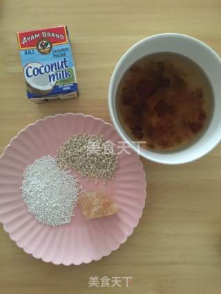 Peach Gum Coconut Sago recipe