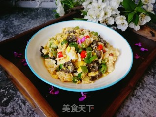 Sea Cucumber Baked Scrambled Eggs recipe