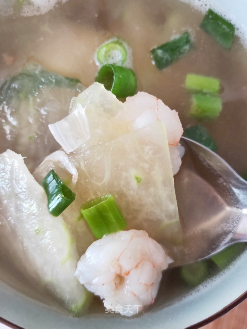 Winter Melon Shrimp Sea Rice Soup recipe