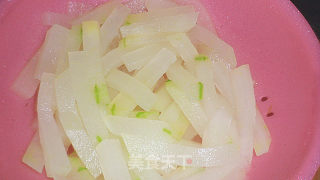 Orange Juice Melon Strips recipe