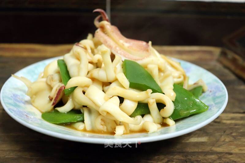 Fried House Squid with Green Pepper recipe