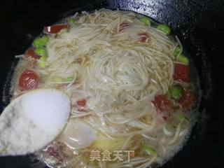 Tomato Bean Rice Egg Noodle recipe