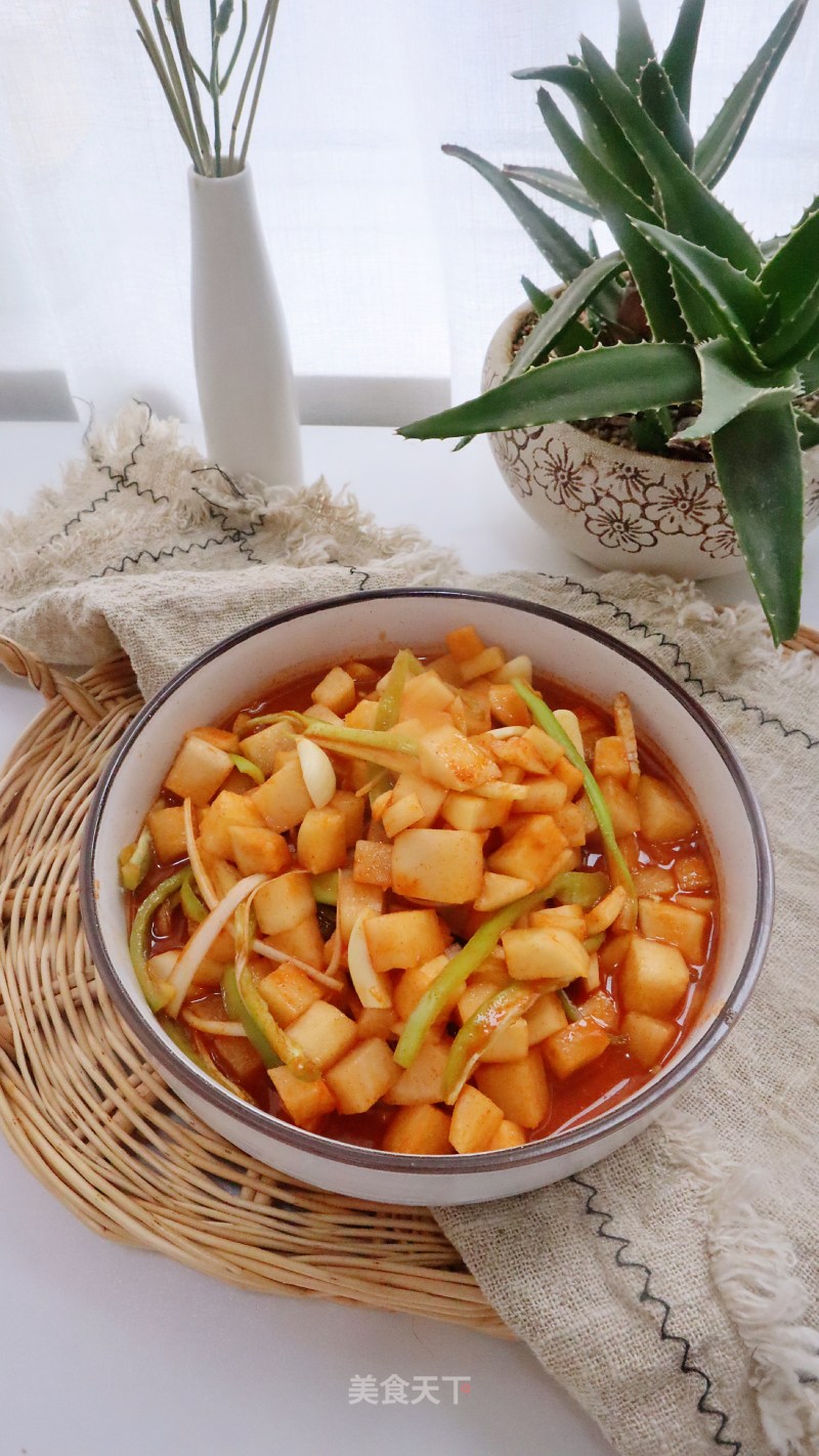 Hot and Sour Diced Radish recipe