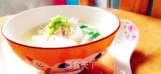 27's Cooking Diary-tofu and Enoki Mushroom Chicken Soup recipe