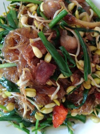 Stir-fried Bean Sprouts with Vermicelli recipe