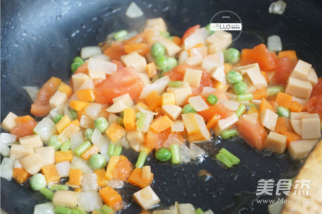 Colorful Pineapple Rice recipe