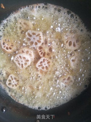 Twice-cooked Lotus Root Slices recipe