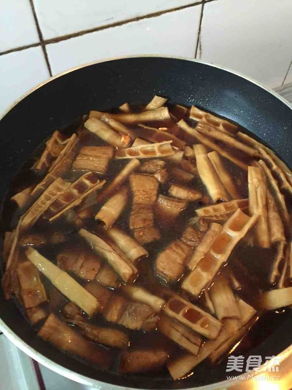 Braised Bamboo Shoots Twice Cooked Pork recipe