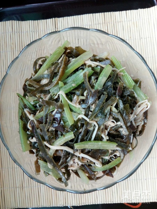 Enoki Mushroom Kelp Garlic Sesame Sauce Mix recipe