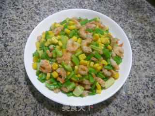 Fried Celery with Corn Kernels recipe