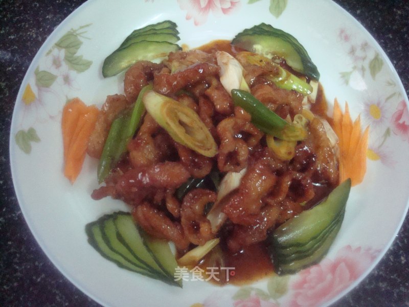 Stir-fried Pork Neck with Beijing Onion recipe