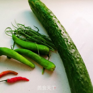 Spicy Fried Cucumber recipe