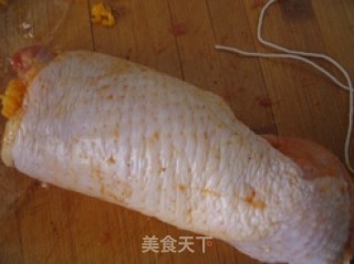 Lucky Fortune and Treasure-money Chicken Roll recipe