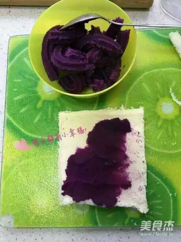 Breaded Purple Sweet Potato Roll recipe