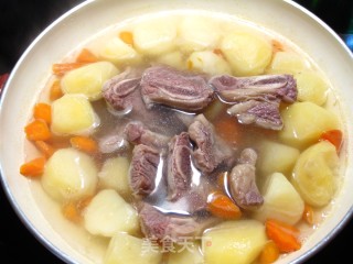 Potato Carrot Beef Short Rib Stew Soup recipe