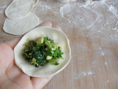 Dumplings Stuffed with Moss and Egg recipe