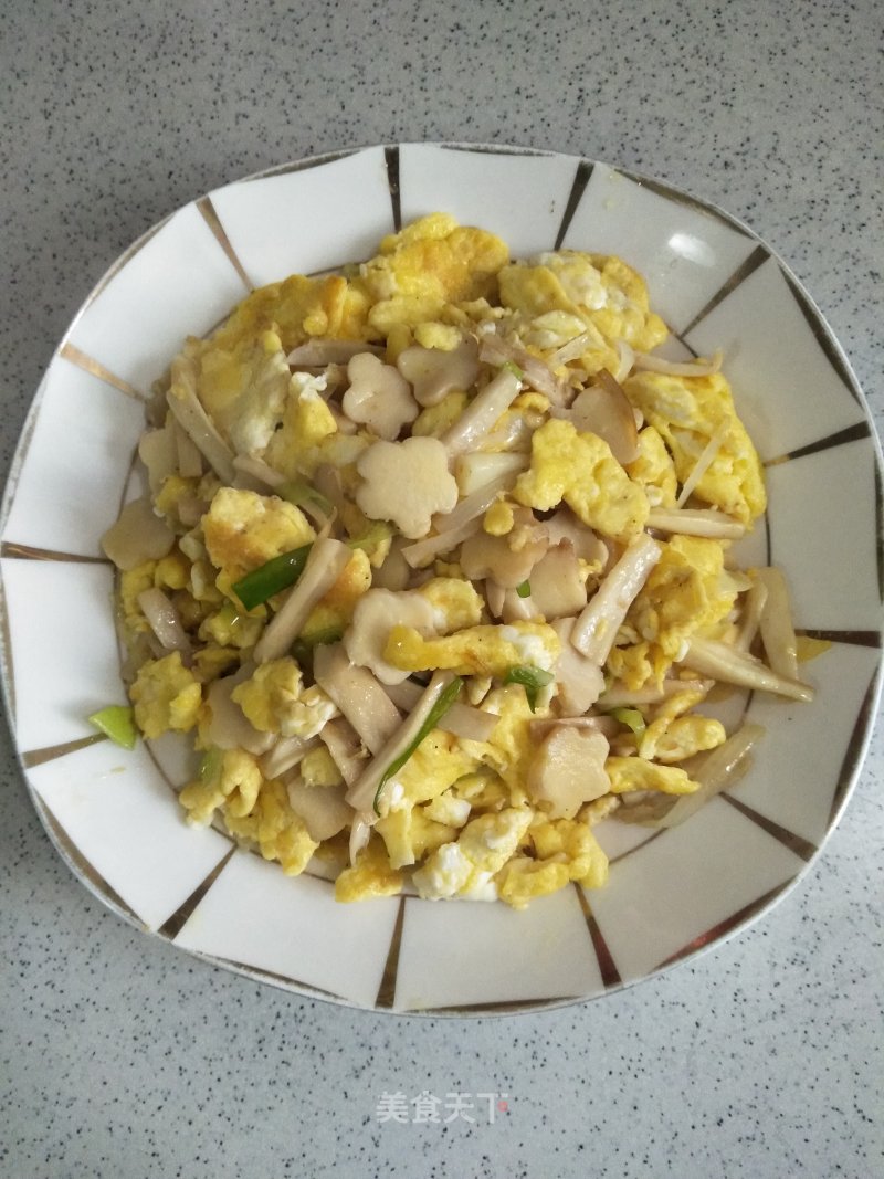 Scrambled Eggs with Pleurotus Eryngii recipe
