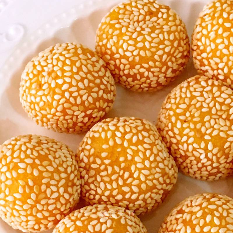 Pumpkin Sesame Balls recipe