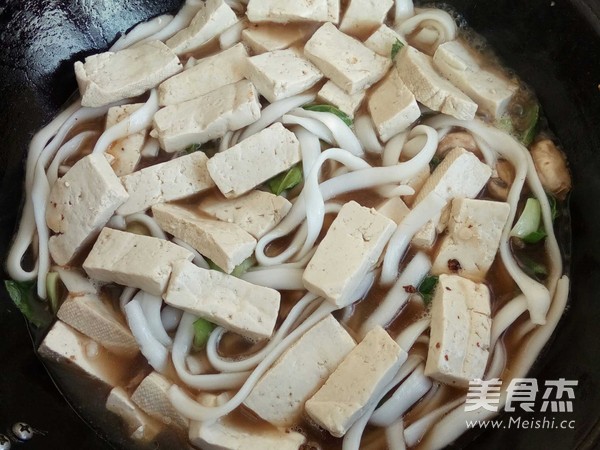 Tofu Noodles, Rapeseed Mushroom Stew recipe