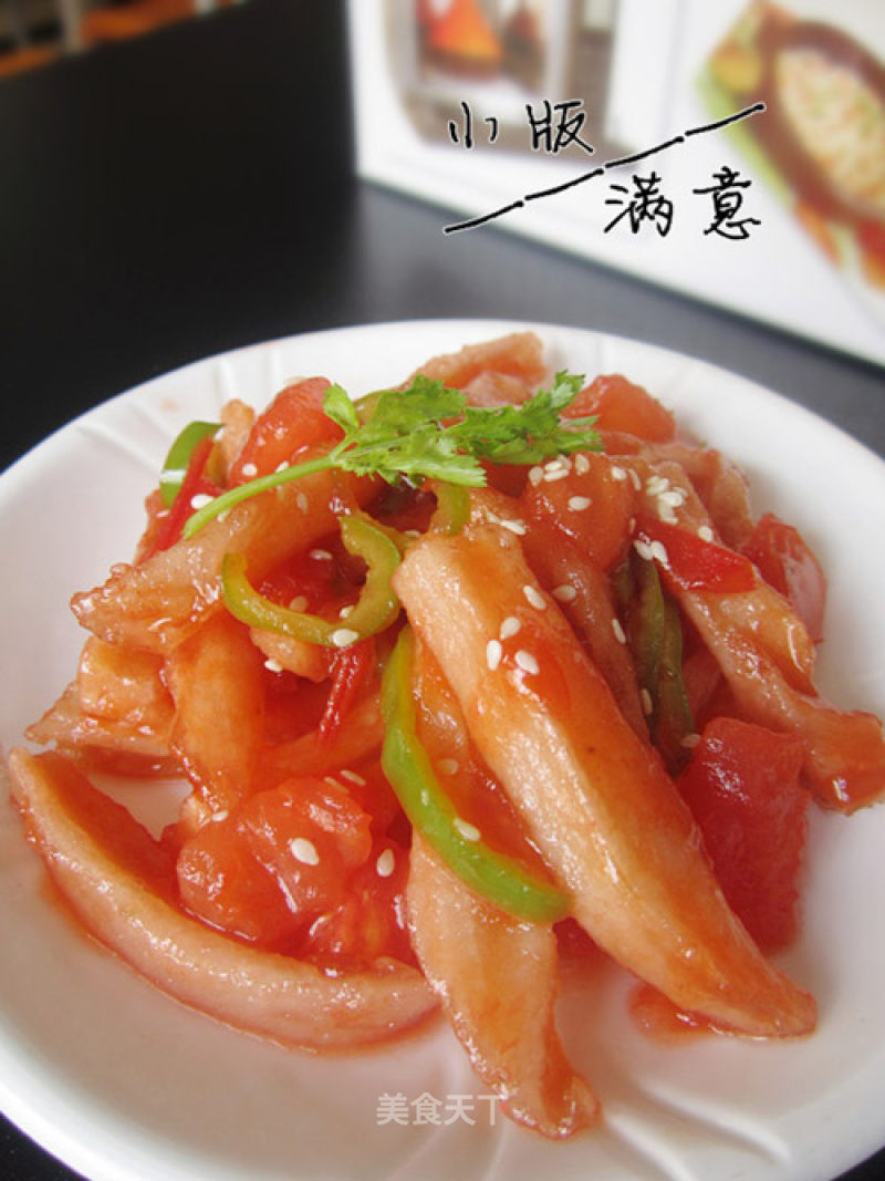 Sweet and Sour Lotus Root Strips
