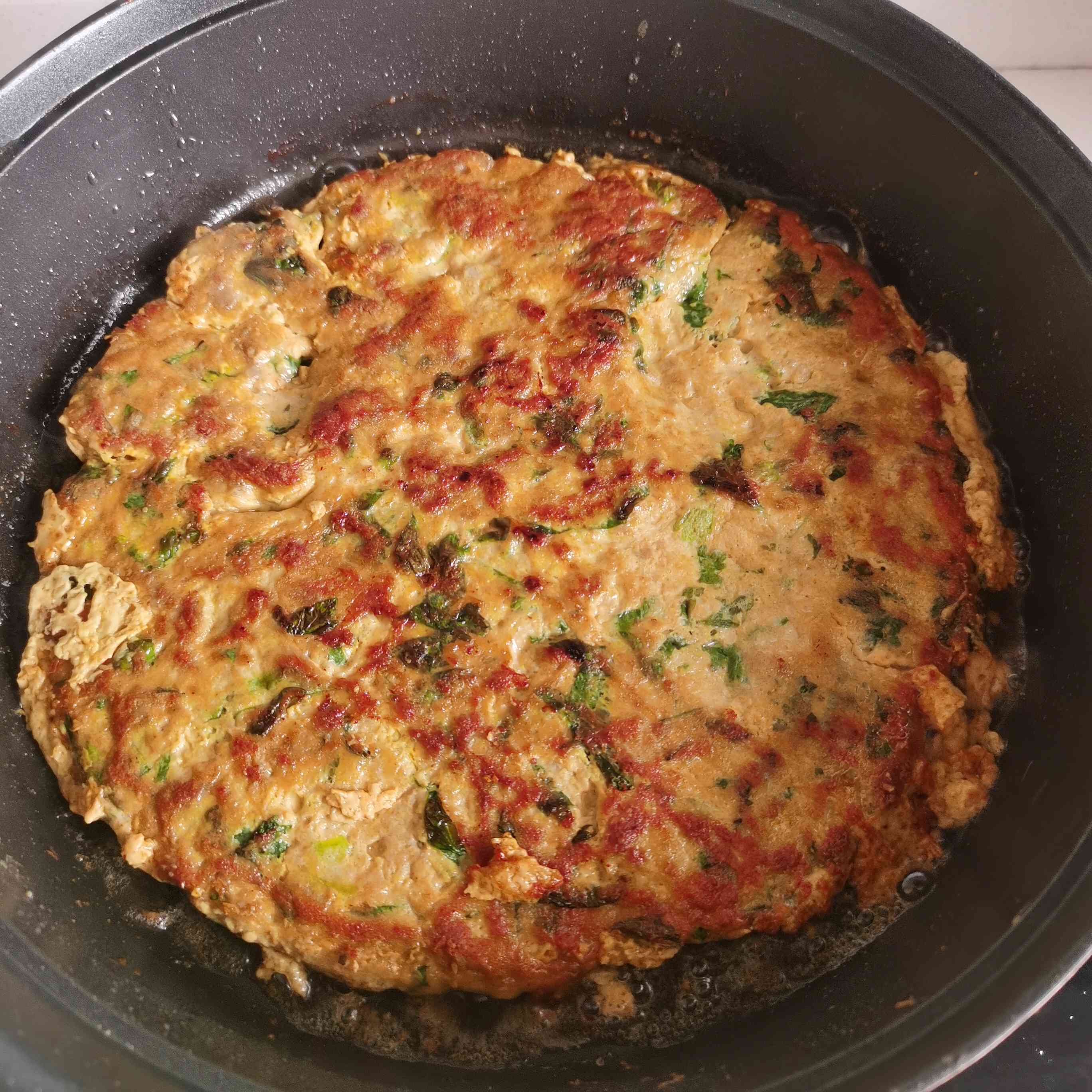 Omelette with Minced Meat recipe