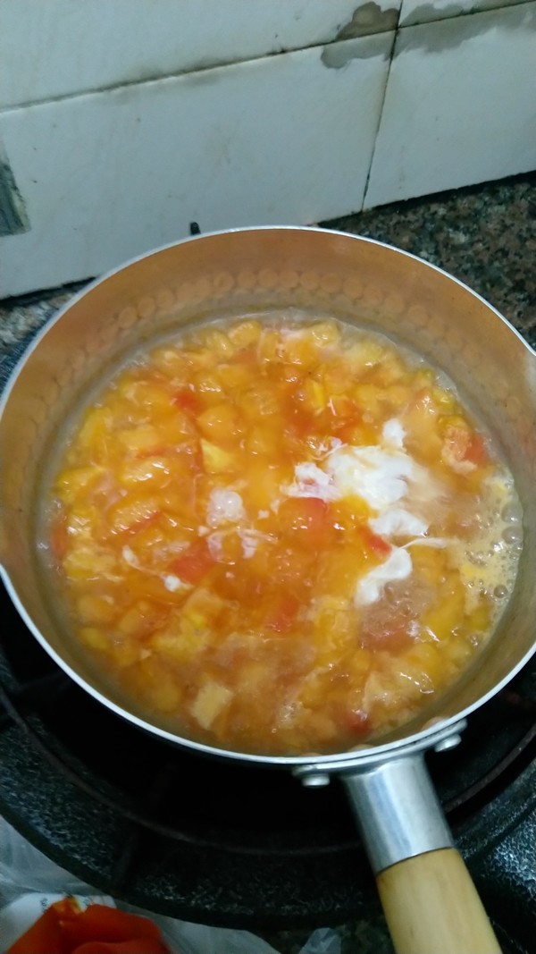 【zhu Ji】kai Shou Vegetable Tomato Egg Soup recipe