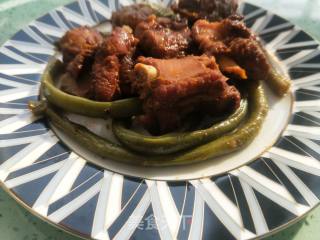 Braised Pork Ribs and Beans recipe