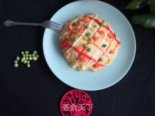 Colorful Omelet Rice recipe