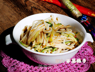 Shredded Chicken Enoki Mushroom recipe