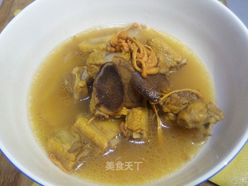 Stewed Cordyceps with Deer Antler Ribs recipe