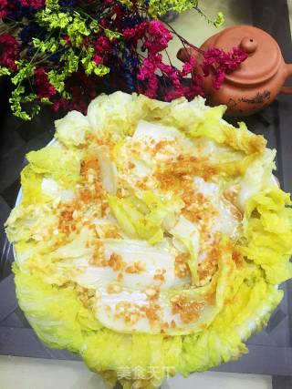 Steamed Baby Vegetables with Gold and Silver Garlic recipe