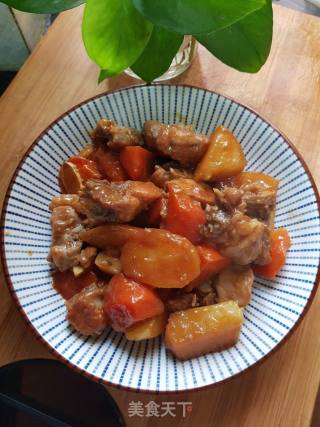 Braised Pork Ribs with Carrots and Potatoes recipe