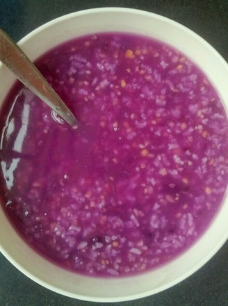 Purple Sweet Potato Congee recipe