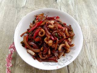 Stir-fried Squid Mustard recipe