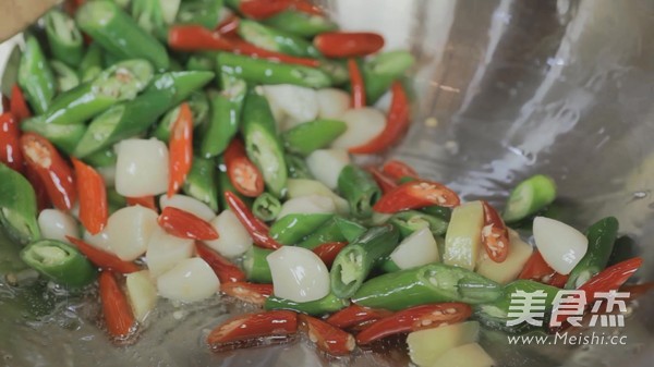 Braised Shrimp with Green Peppers recipe