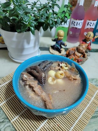 Poria Cocos Pork Ribs and Chicken Feet Soup recipe