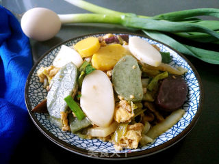 Stir-fried Rainbow Rice Cake recipe