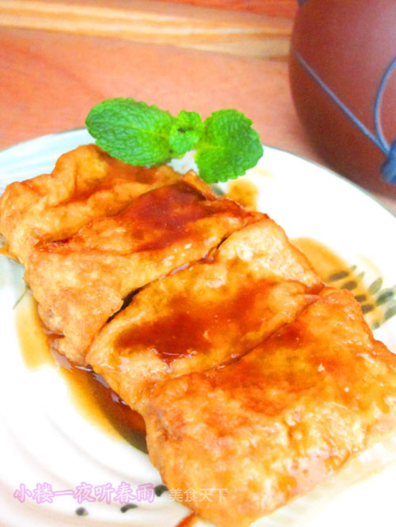 Braised Tofu in Oyster Sauce recipe