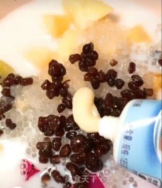 Colorful Fruit Sago recipe